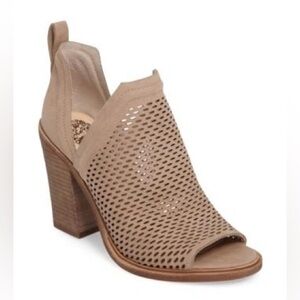 Vince Camuto Almond Beige Heeled Bootie